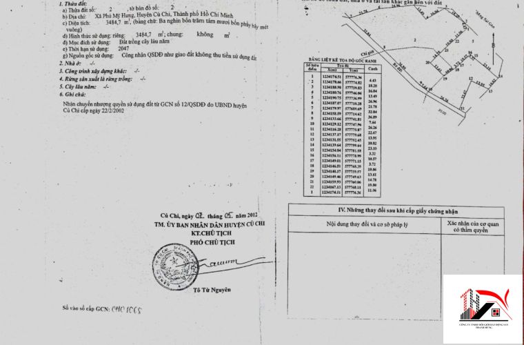 Đất Trồng Cây Lâu Năm Tại Củ Chi Cần Bán Giá 3 Tỉ 4