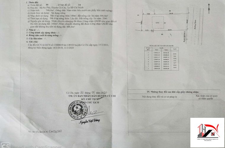 ĐẤT NỀN XÃ AN PHÚ 546 M2 GIÁ 4,3 TỶ