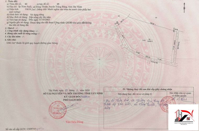 ĐẤT NỀN THỊ XÃ TRẢNG BÀNG TÂY NINH