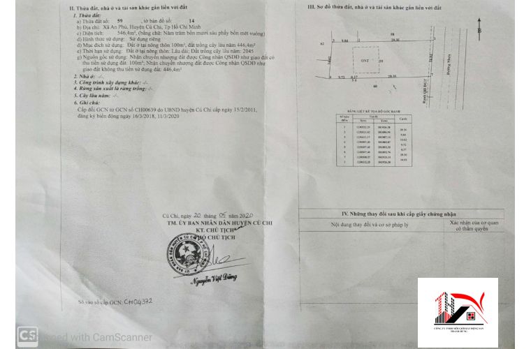 ĐẤT NỀN XÃ AN PHÚ 546 M2 GIÁ 4,3 TỶ