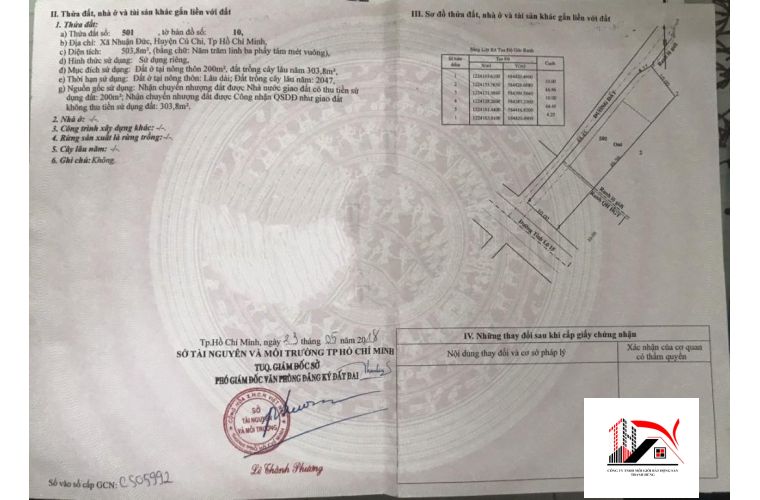 ĐẤT NỀN XÃ NHUẬN ĐỨC DIỆN TÍCH 503.8 M2 GIÁ 4 TỶ