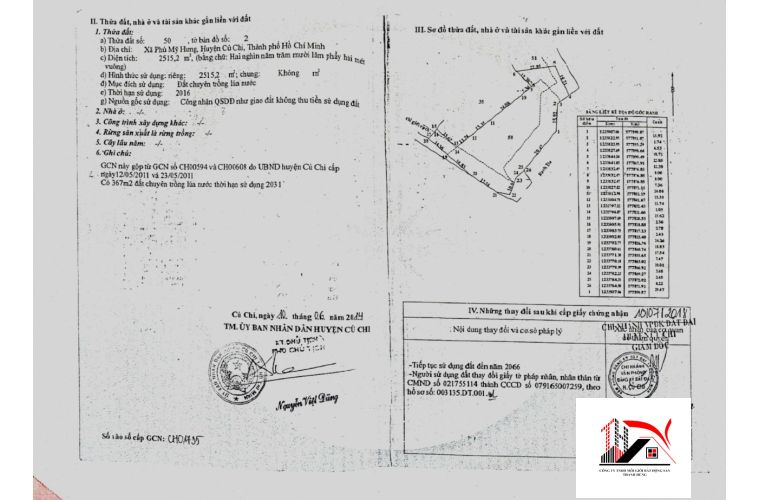 ĐẤT TRỒNG CÂY XÃ PHÚ MỸ HƯNG DIỆN TÍCH 2515 M2 GIÁ 4,5 TỶ